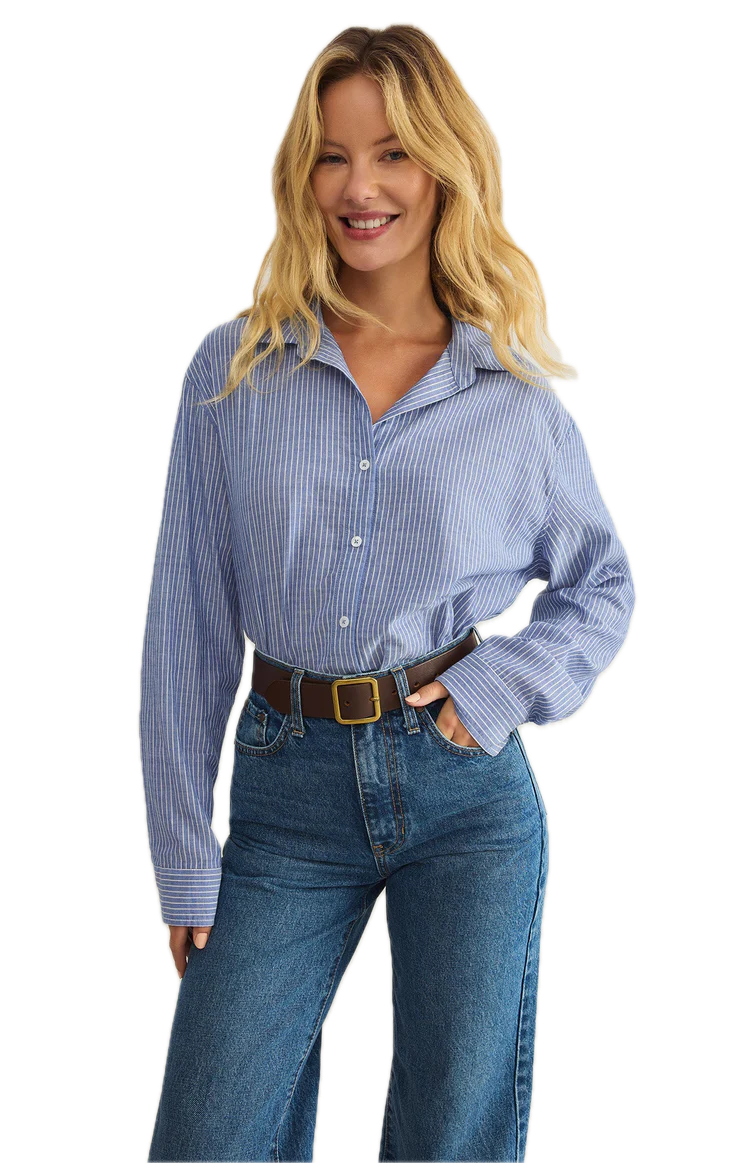 Seaport Striped Button Up