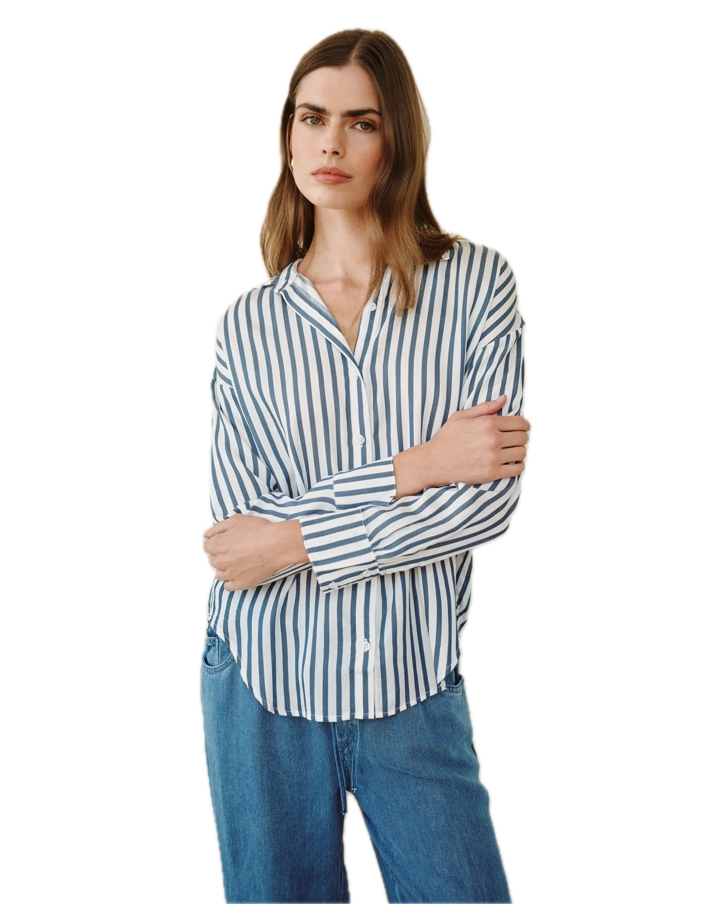 Stripe Oversized Button Down
