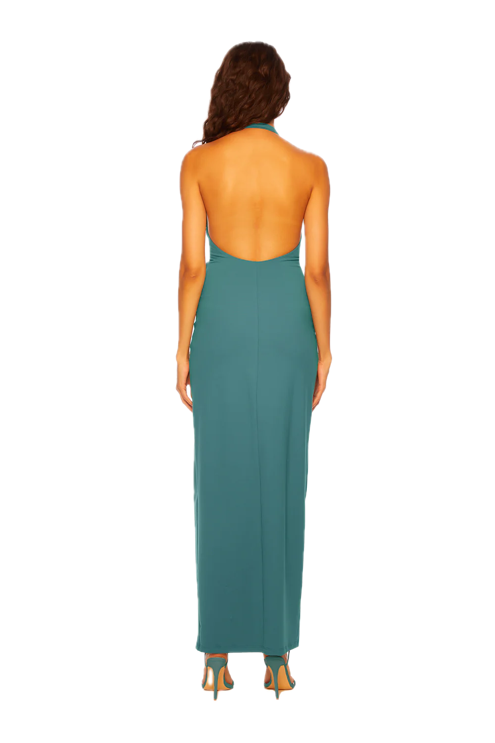 Halter Slit Dress