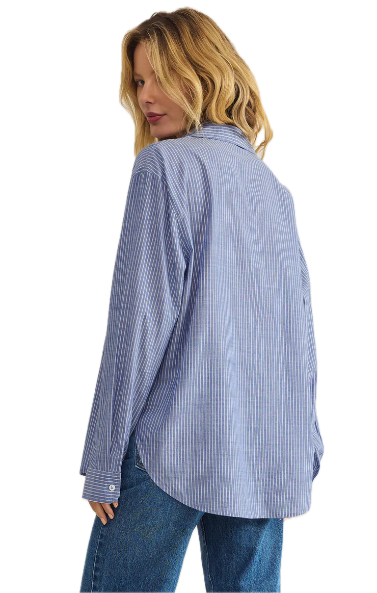 Seaport Striped Button Up