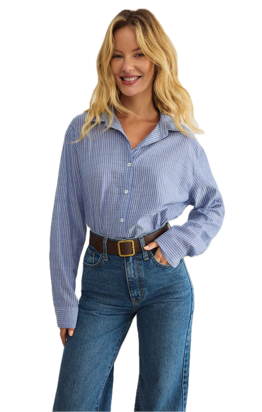 Seaport Striped Button Up