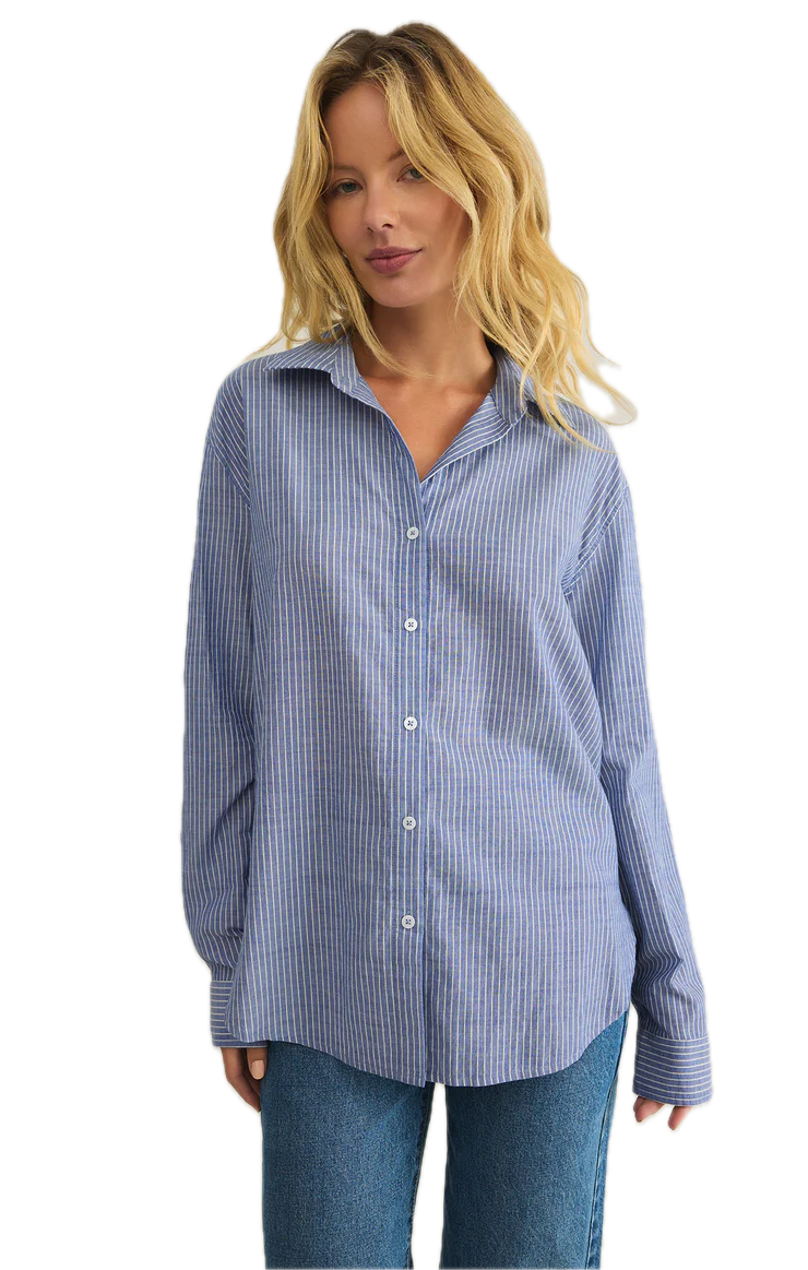 Seaport Striped Button Up