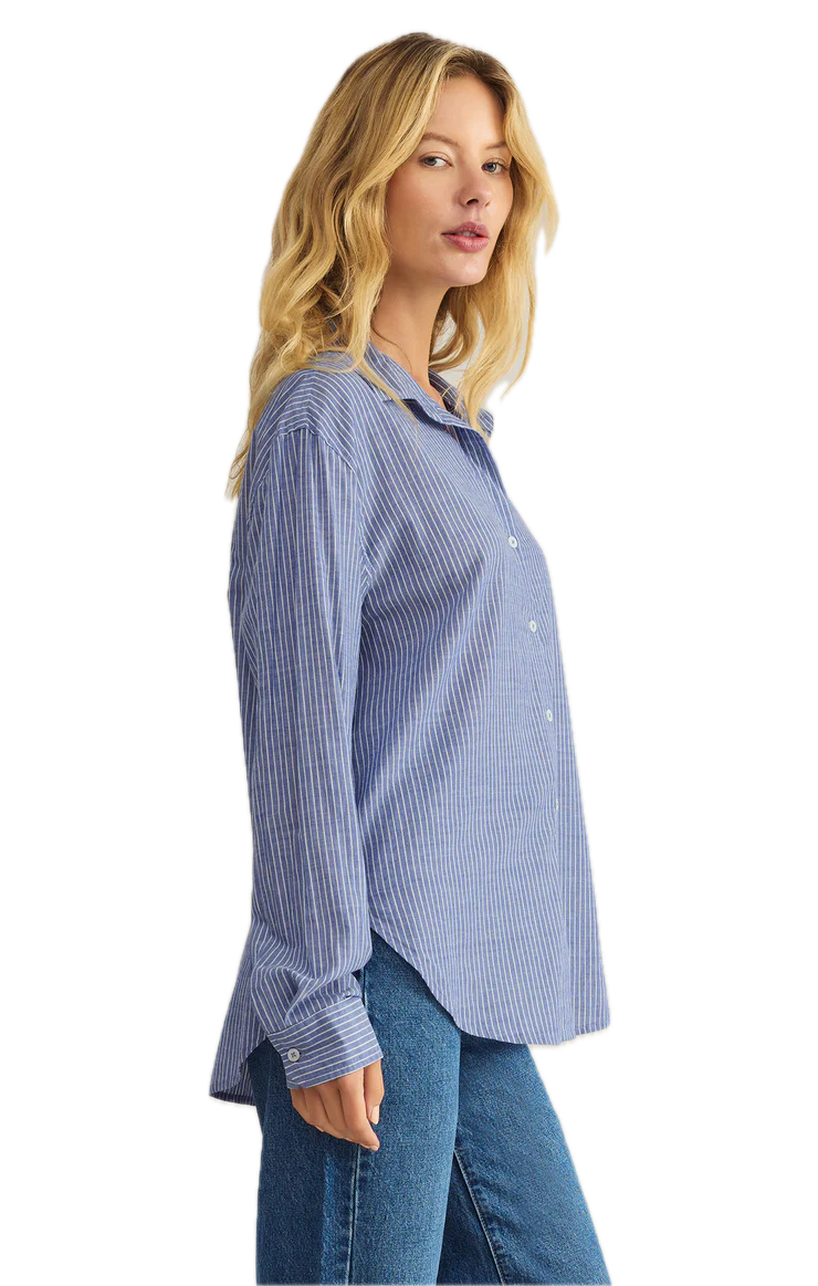 Seaport Striped Button Up