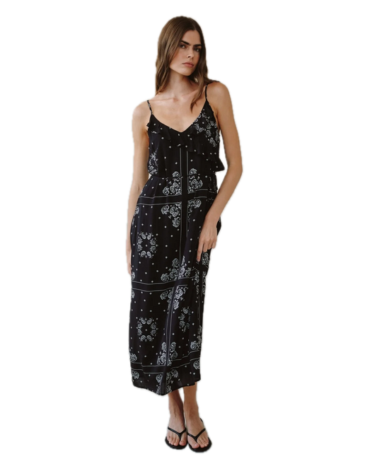 Ruffle Cami Midi Dress