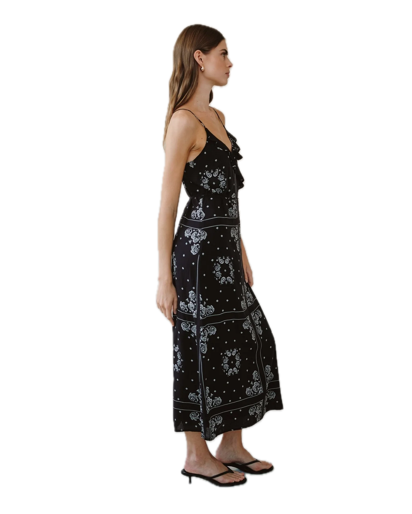 Ruffle Cami Midi Dress