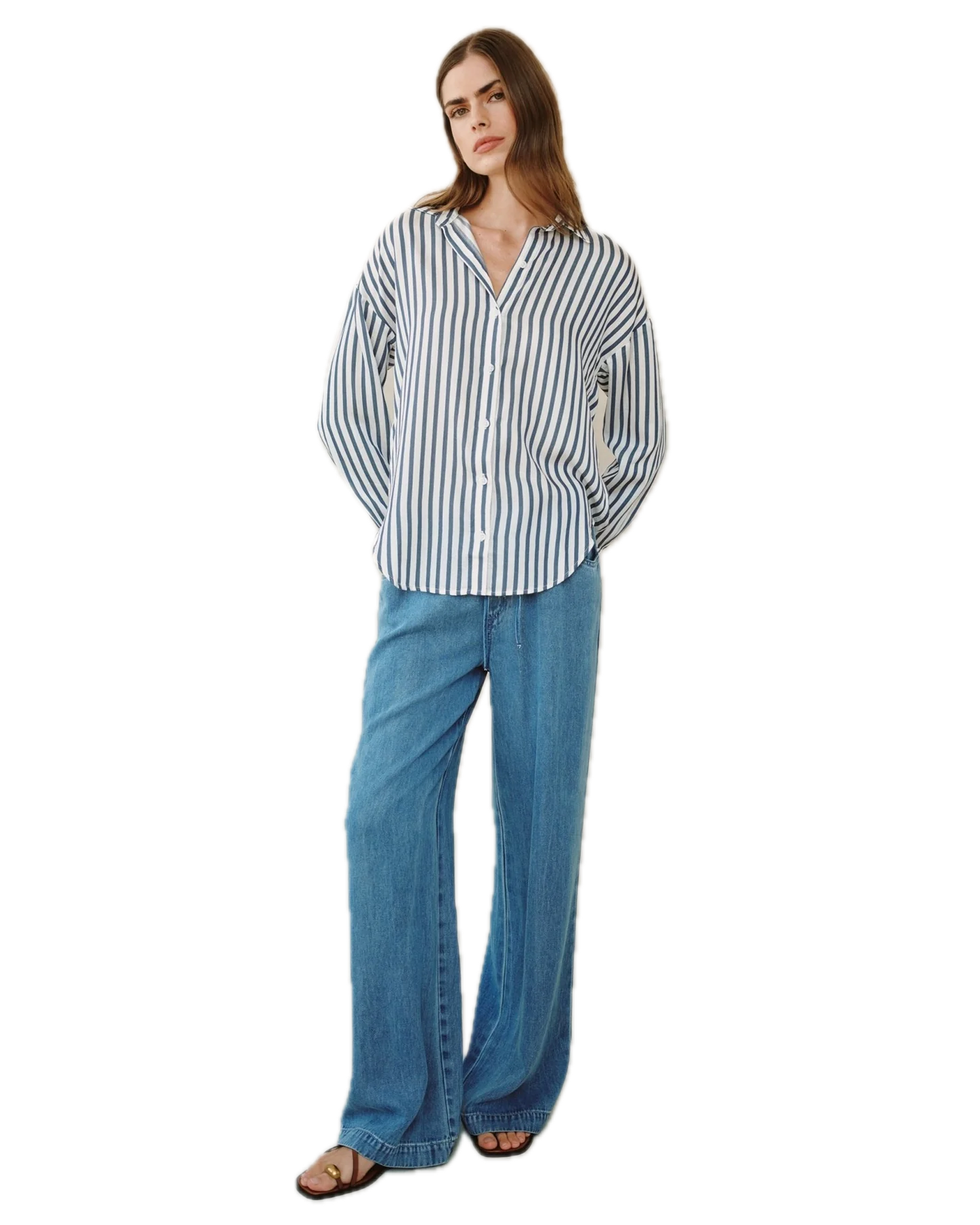 Stripe Oversized Button Down