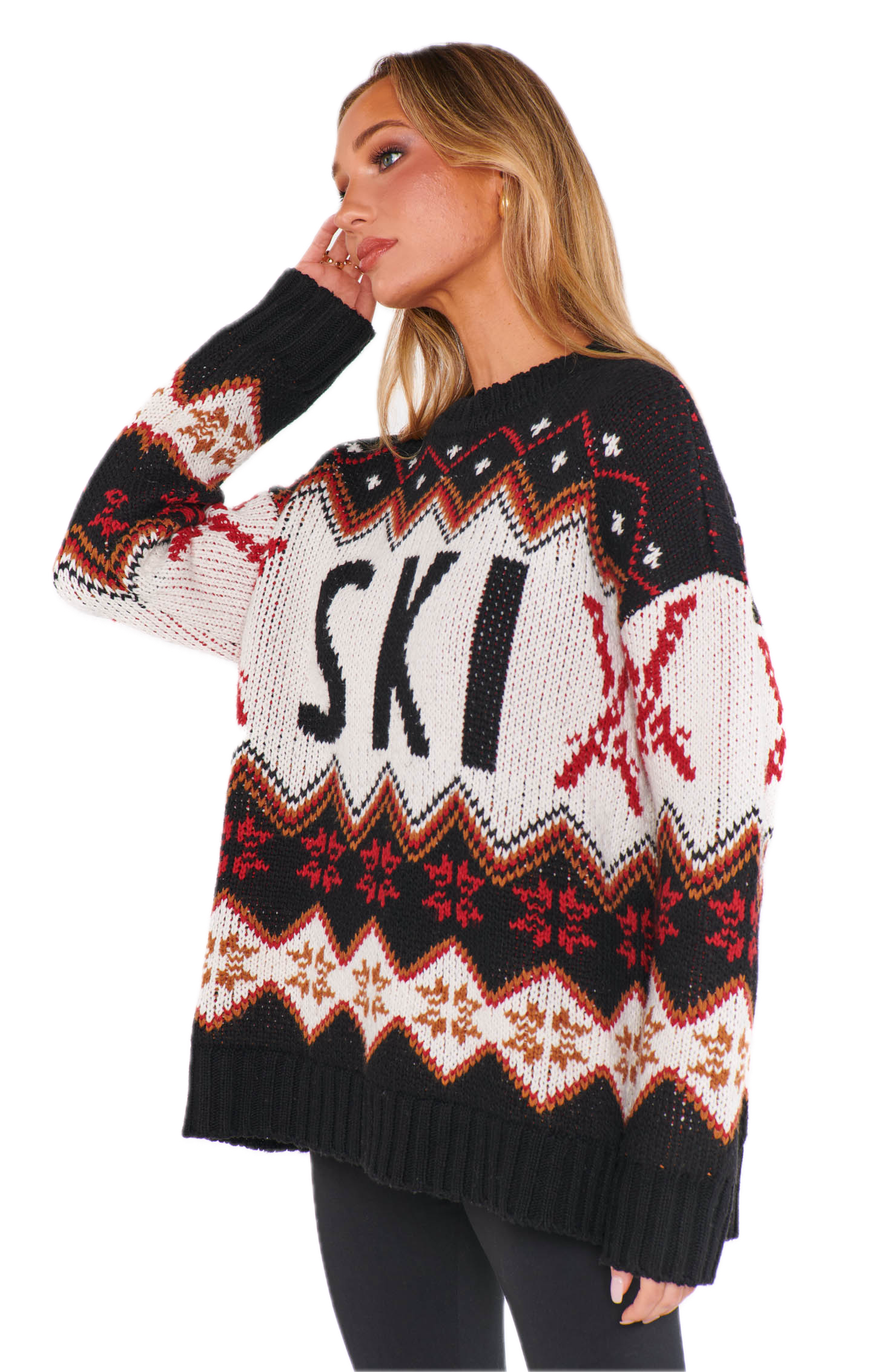 Ski In Sweater